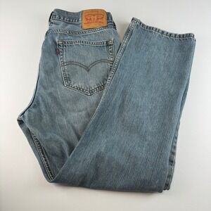 505 Levis Men's Regular Fit Distressed Jeans Size 34x32